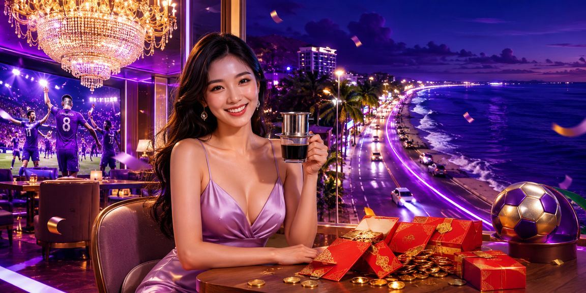 Bì thư đỏ may mắn và cà phê Việt Nam tại Mũi Né gợi không khí lễ hội thưởng lớn trên 6800