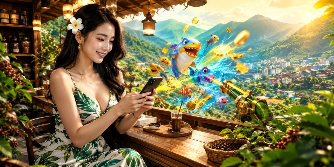 Người dùng tại Sapa thưởng thức cà phê và tìm hiểu thông tin hỗ trợ trên điện thoại
